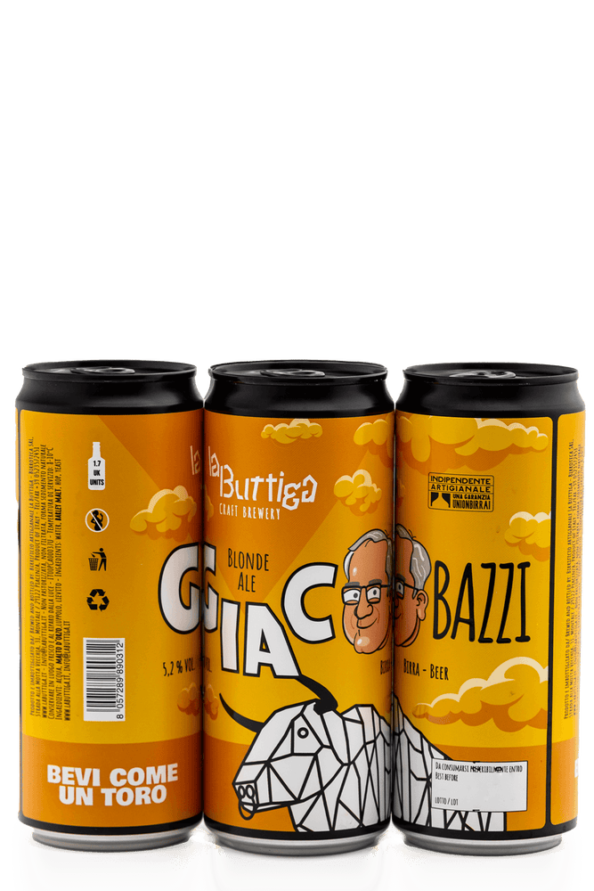 
                  
                    Giacobazzi Blonde Ale - La Buttiga, cl 33 x 20 lattine
                  
                